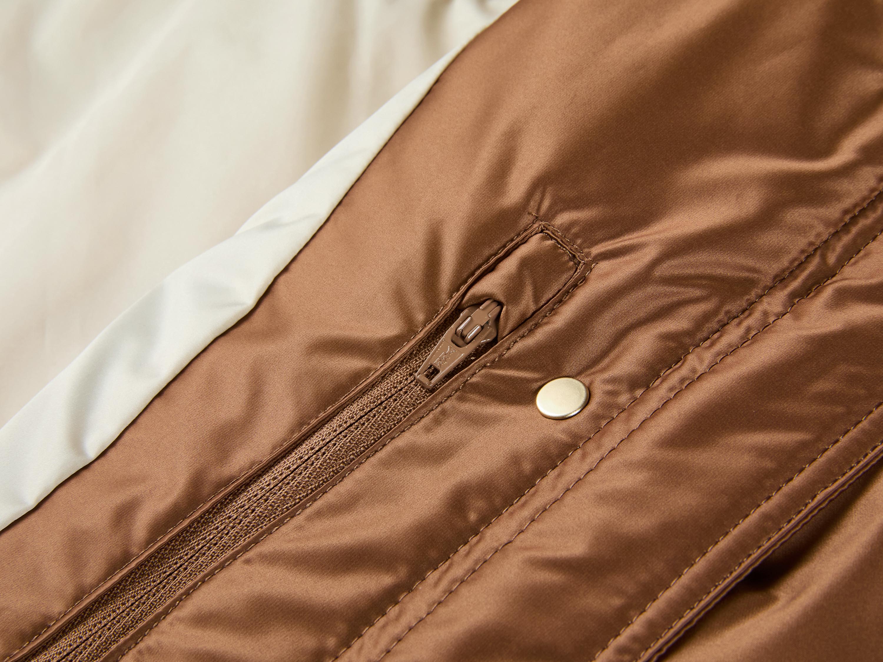 EP YAYING Brown Fitted Puffer Jacket