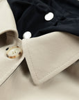 EP YAYING Reversible Long H-Line Over-the-Knee Trench Coat