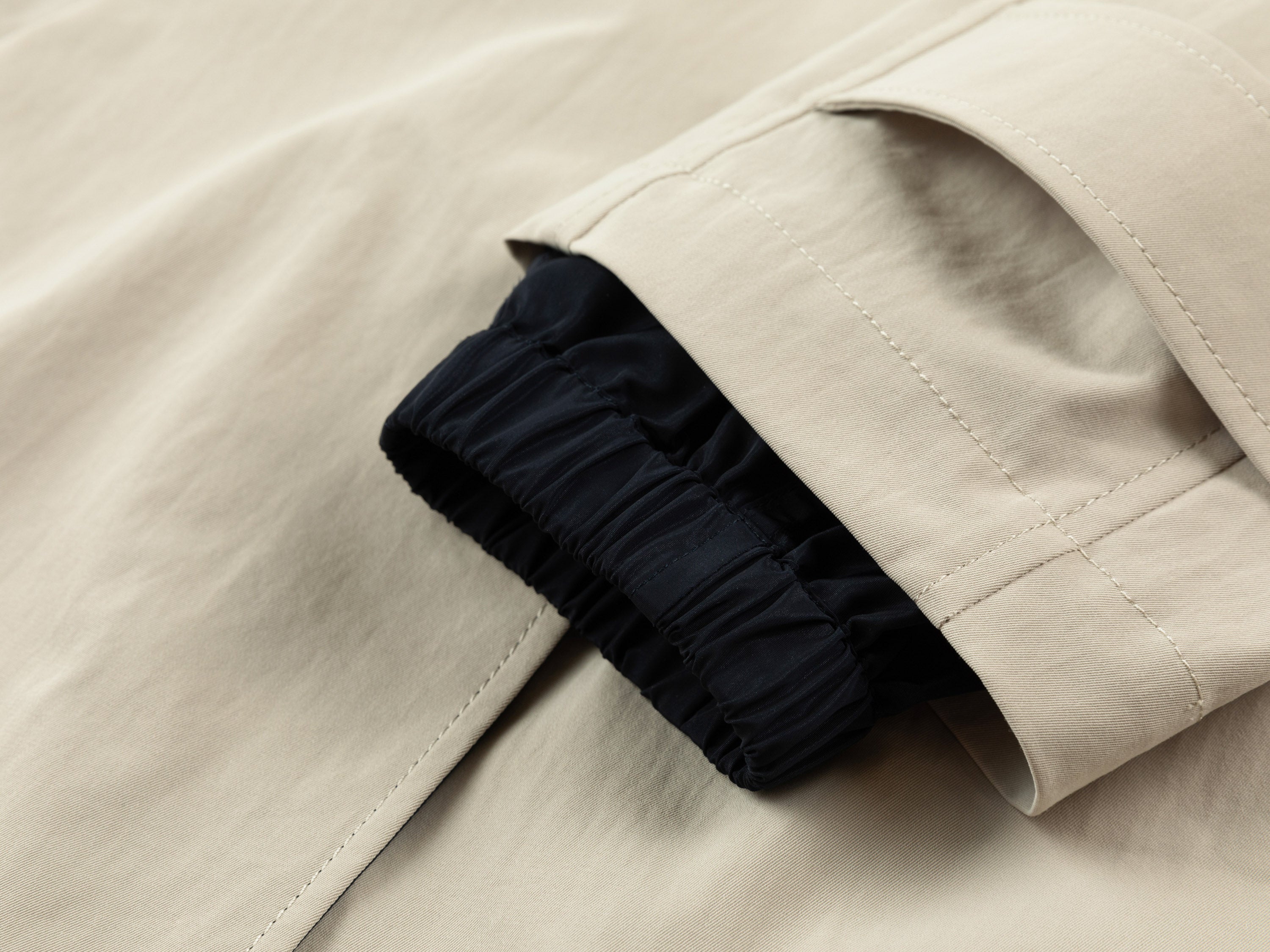 EP YAYING Reversible Long H-Line Over-the-Knee Trench Coat