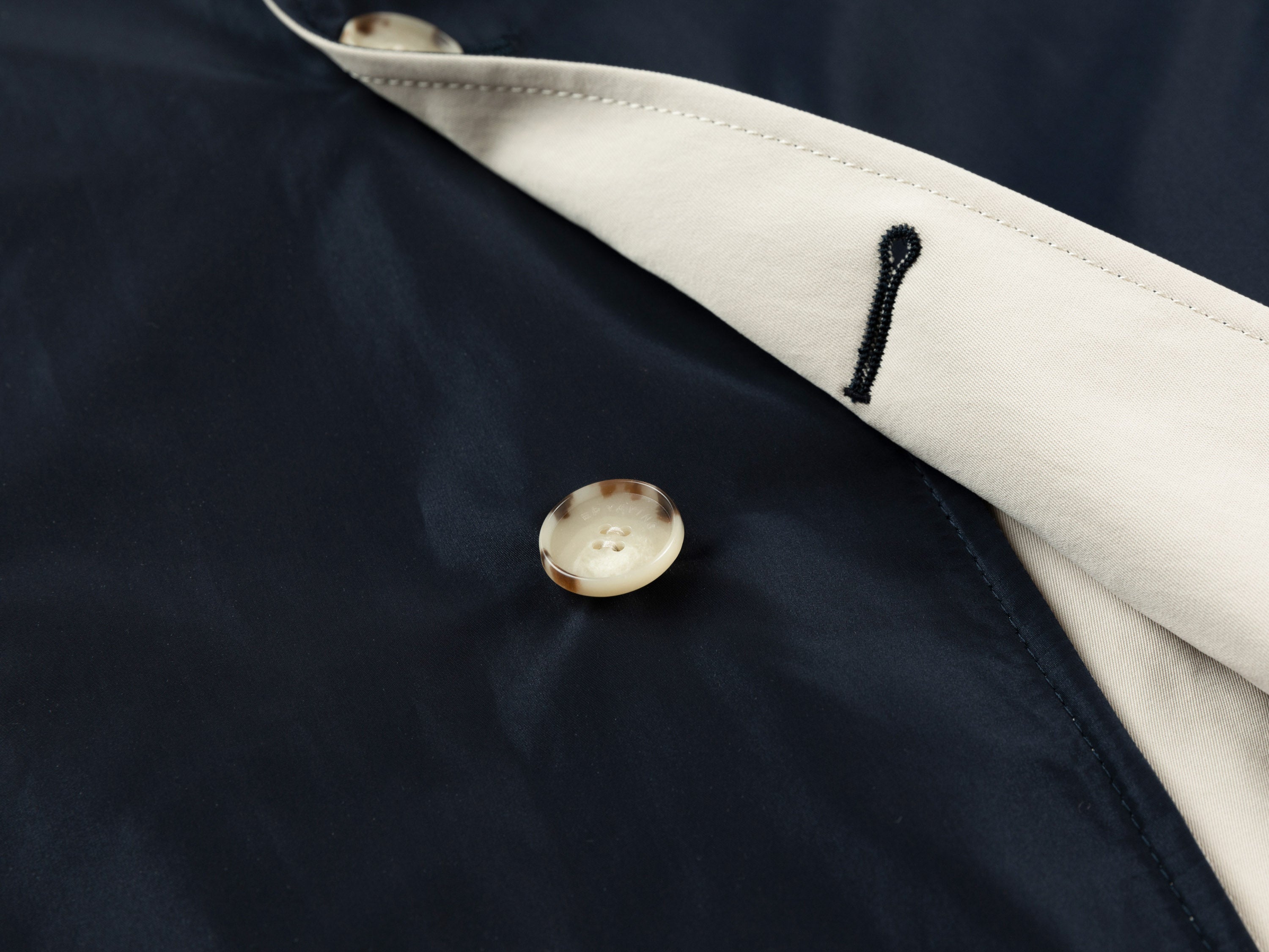 EP YAYING Reversible Long H-Line Over-the-Knee Trench Coat