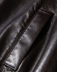 EP YAYING Vintage Sleek Leather Jacket