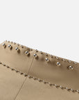 EP YAYING Beige Embroidered Long Coat