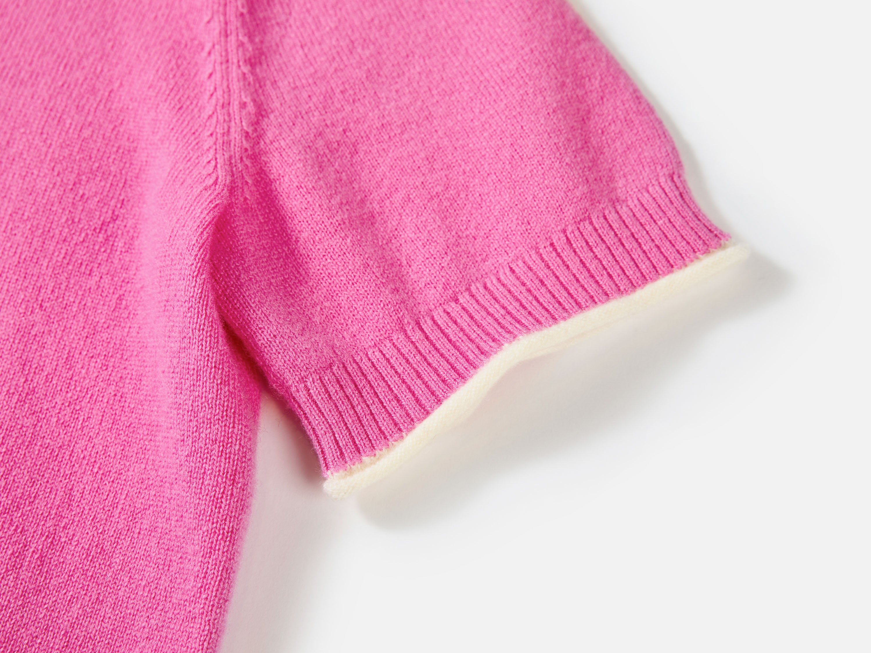 EP YAYING Stand Collar Cashmere Polo Sweater