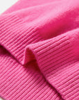 EP YAYING Stand Collar Cashmere Polo Sweater
