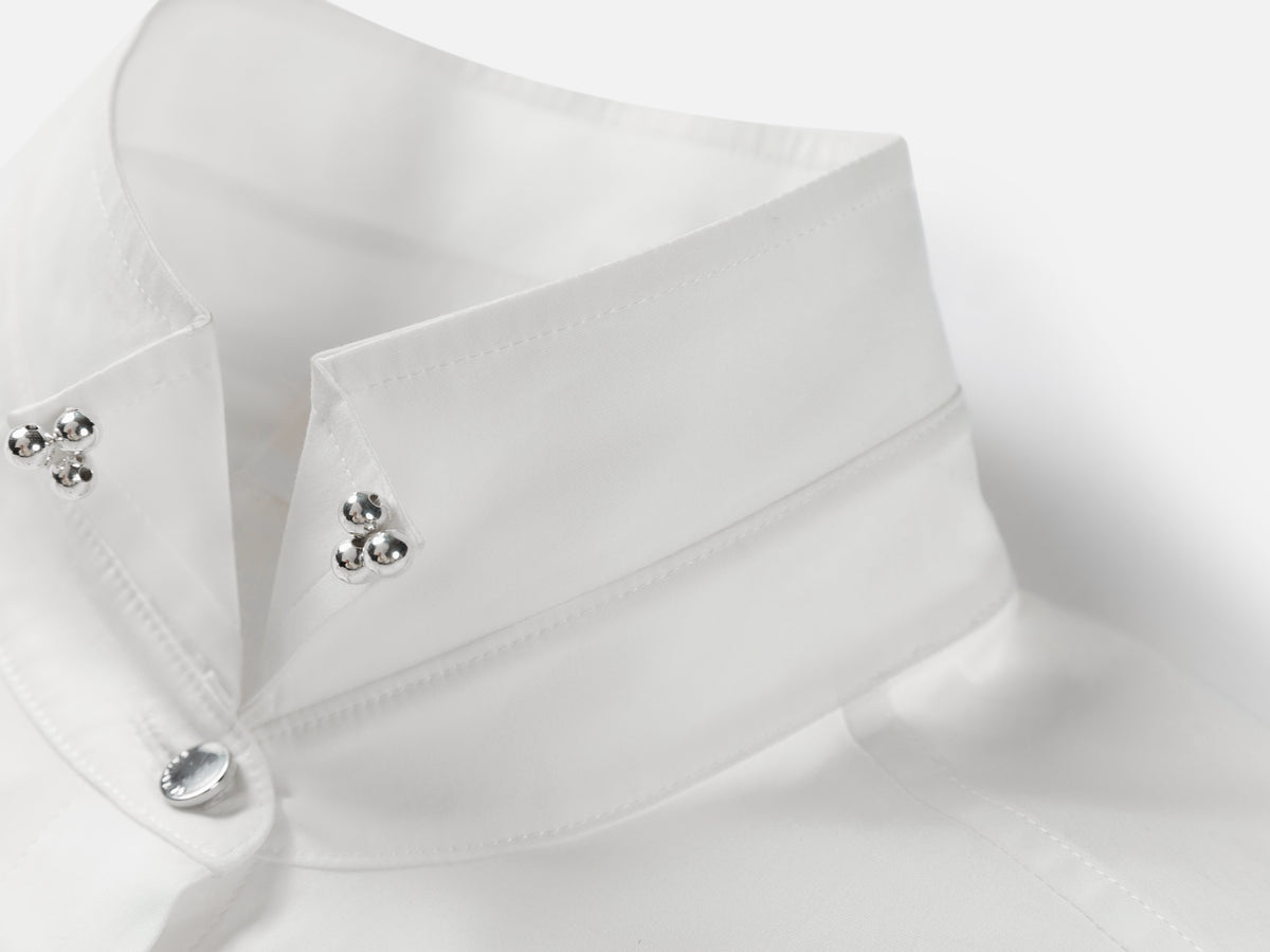 EP YAYING Chinese Style Neo-Chinese Slim-Fit Cotton Shirt