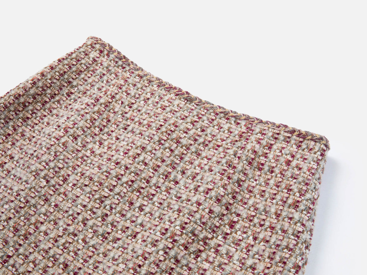 EP YAYING Tweed High-Waist Tweed-Style Skirt