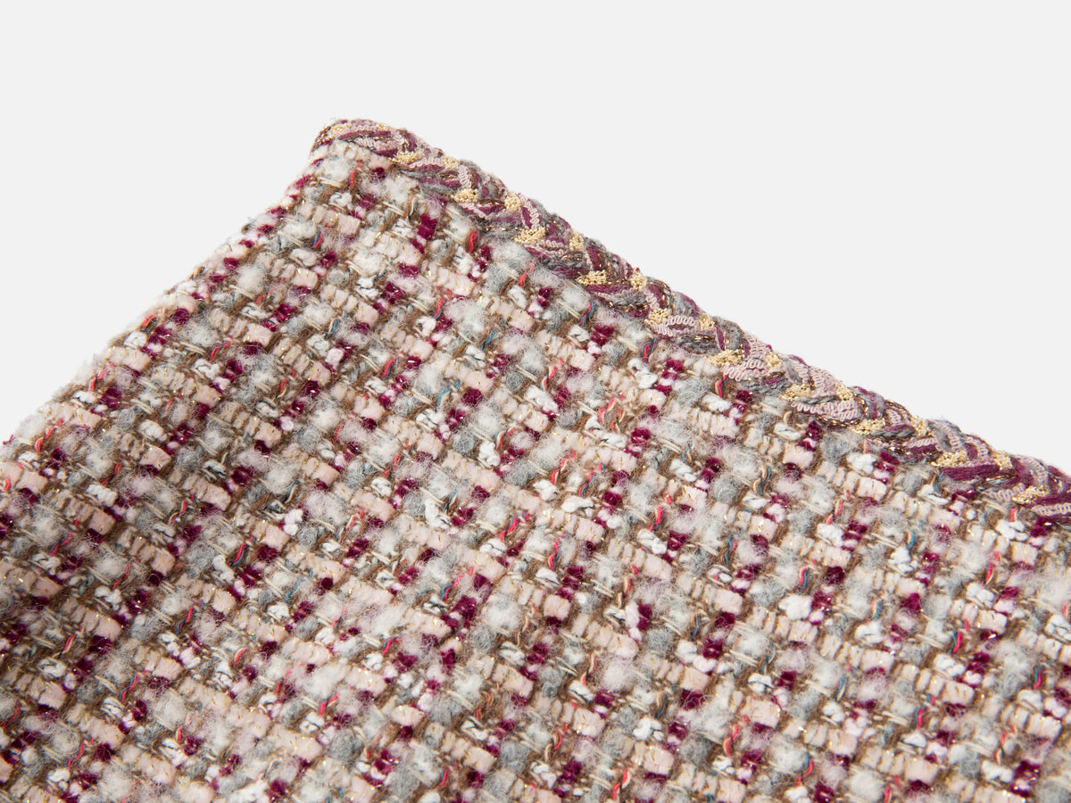 EP YAYING Tweed High-Waist Tweed-Style Skirt