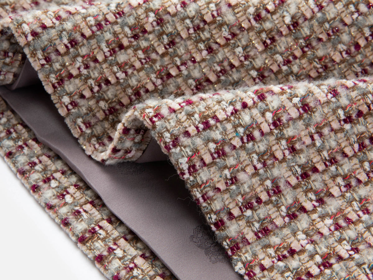 EP YAYING Tweed High-Waist Tweed-Style Skirt