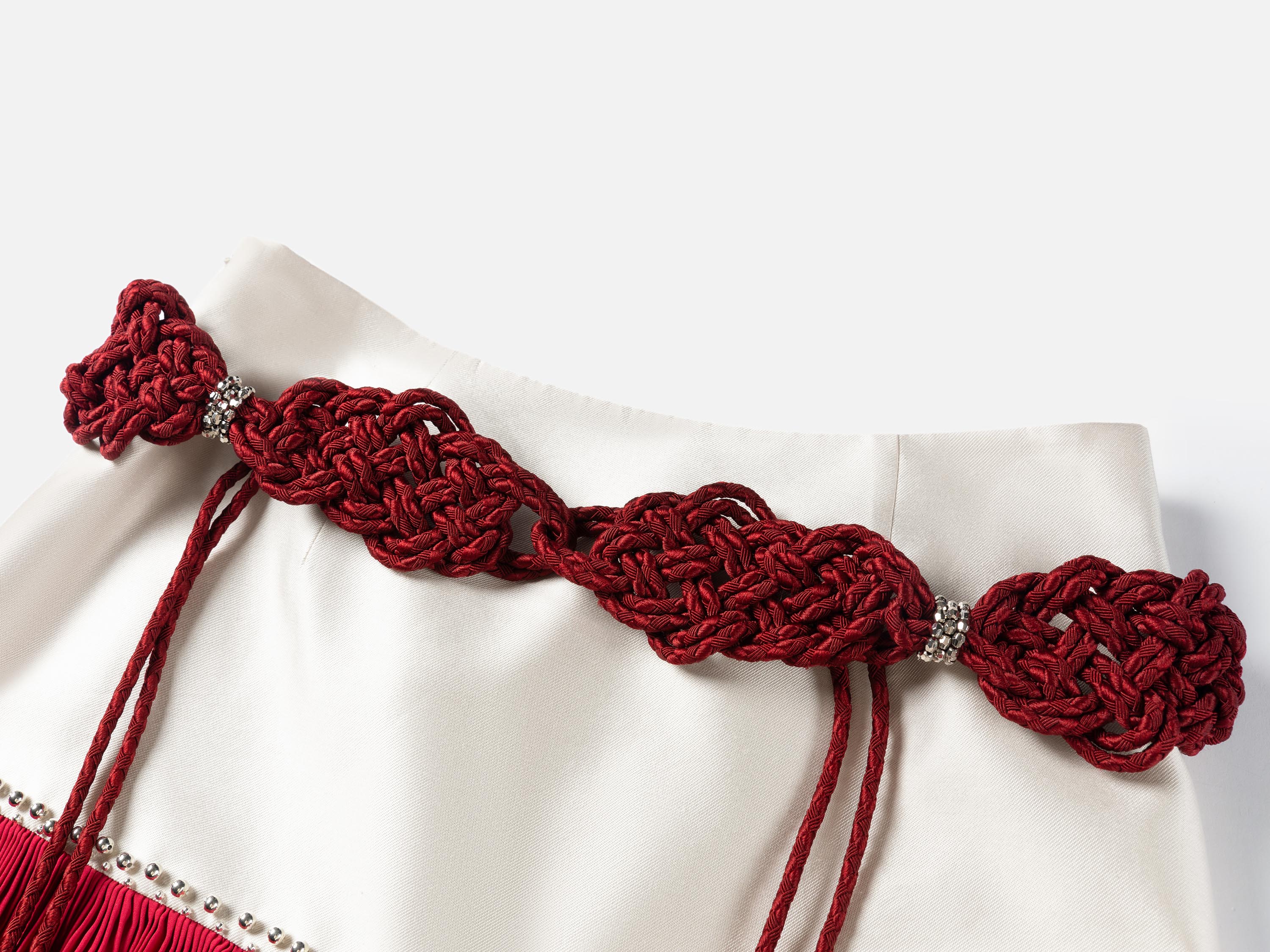 EP YAYING Red Tweed Fabric Set