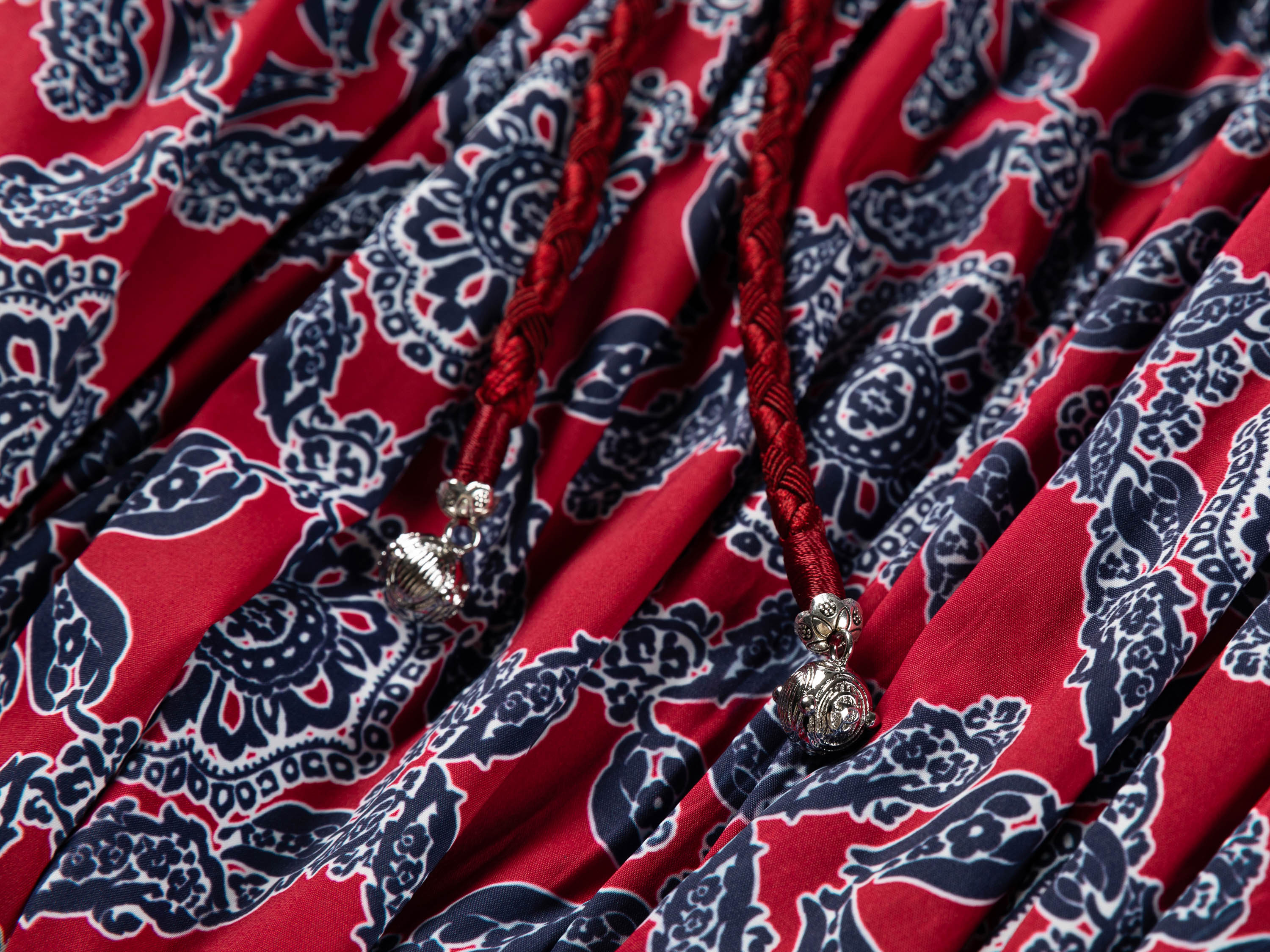 EP YAYING Red Tweed Fabric Set