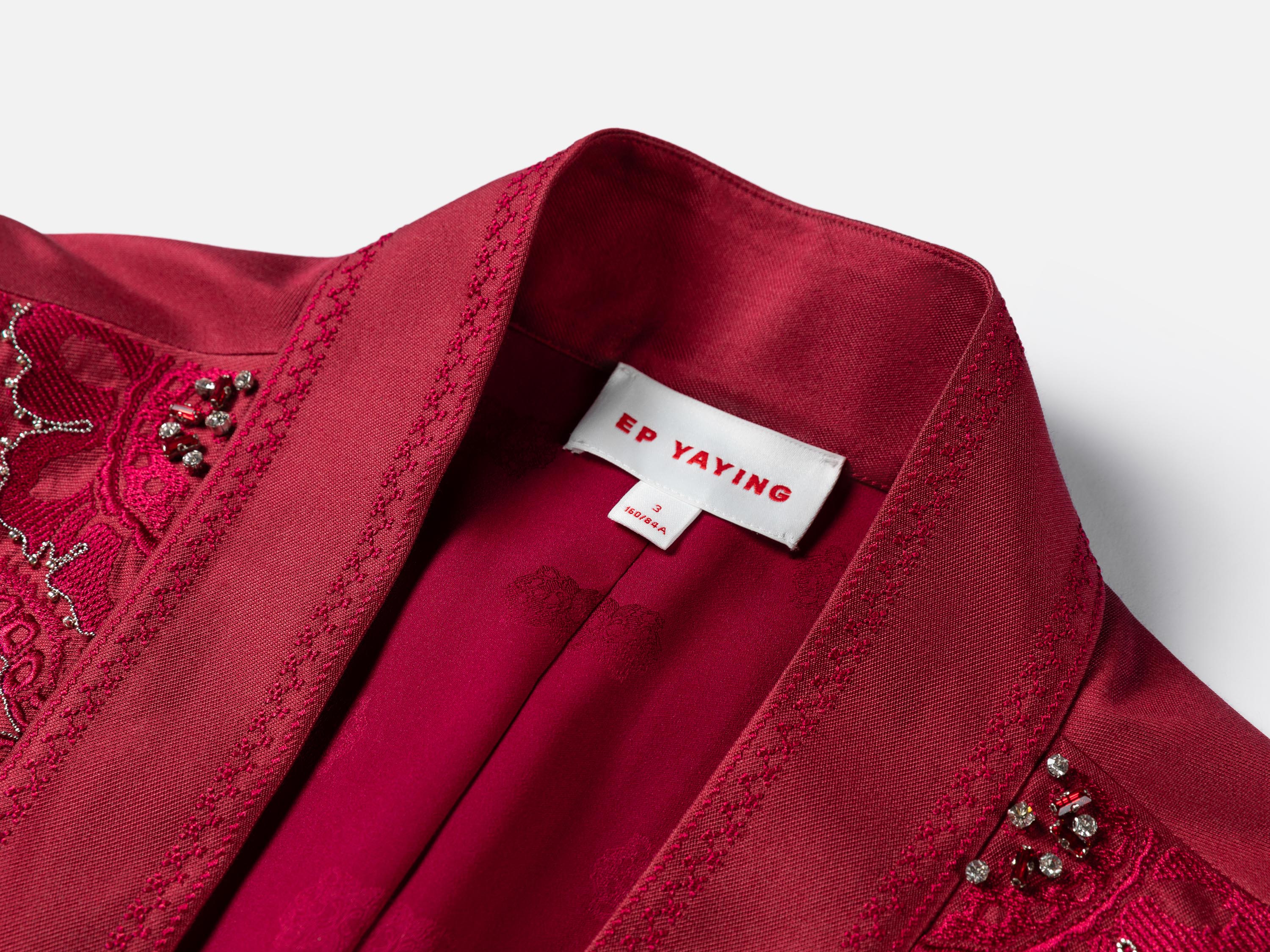 YAYING Red Waist Tie Jacket