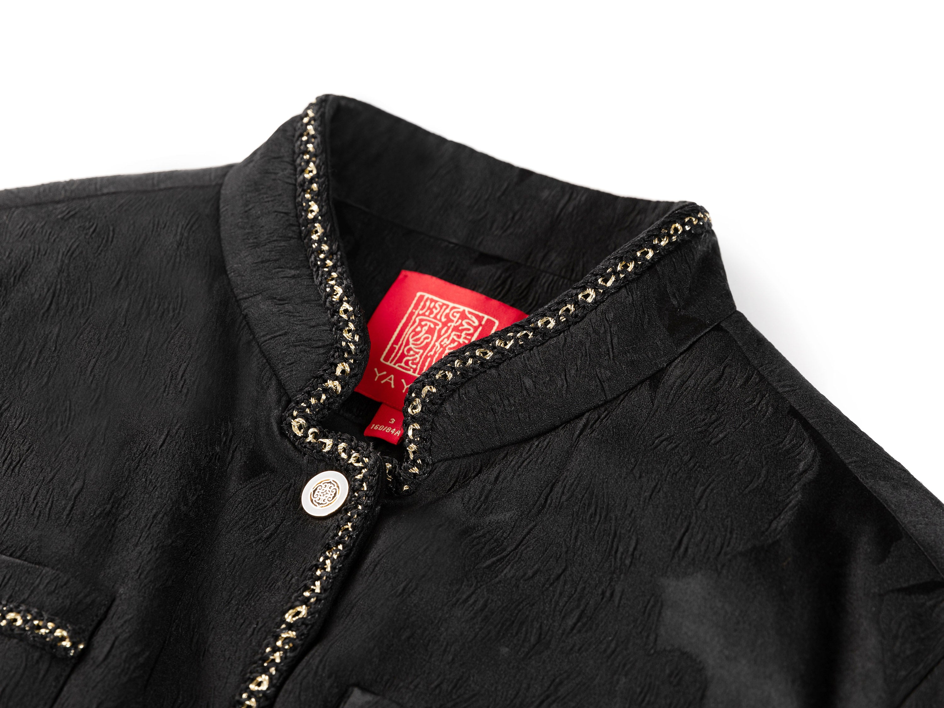 EP YAYING Black Textured Jacket