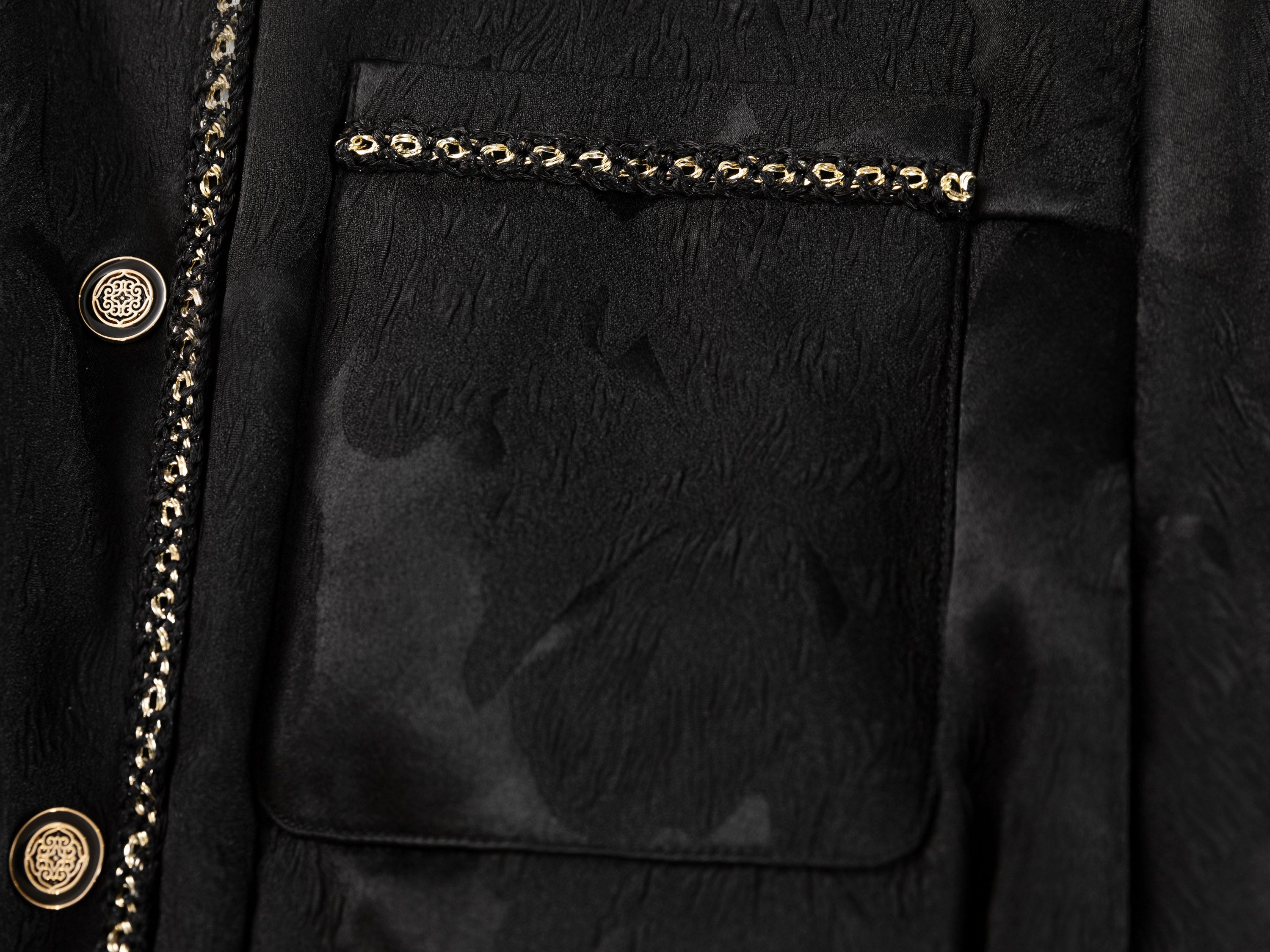 EP YAYING Black Textured Jacket