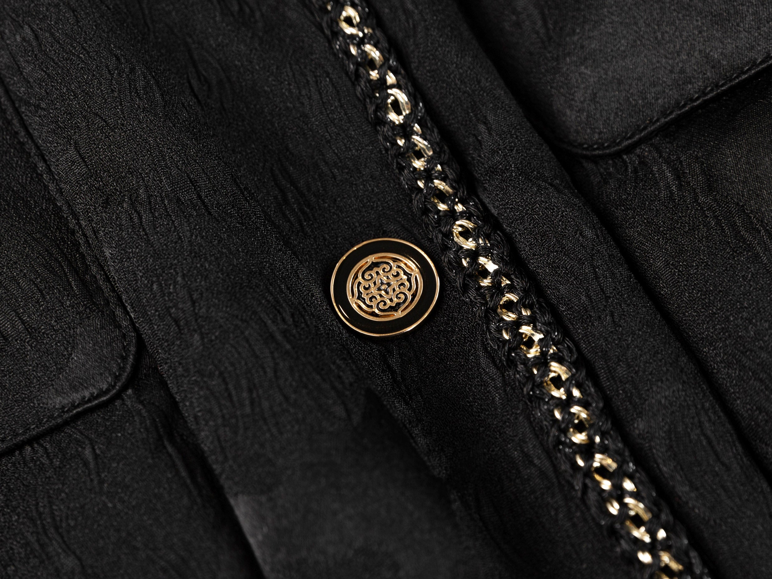EP YAYING Black Textured Jacket
