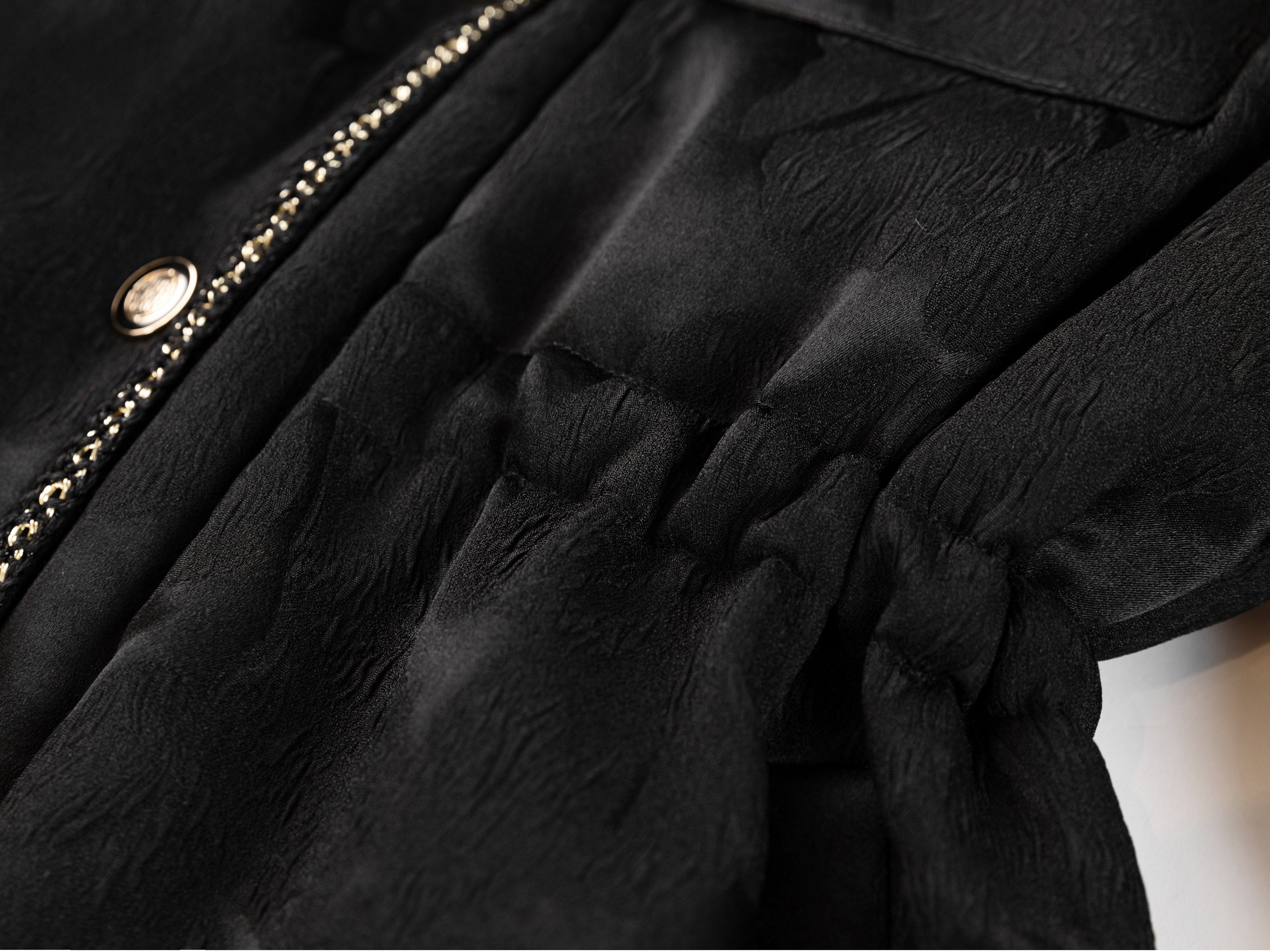 EP YAYING Black Textured Jacket