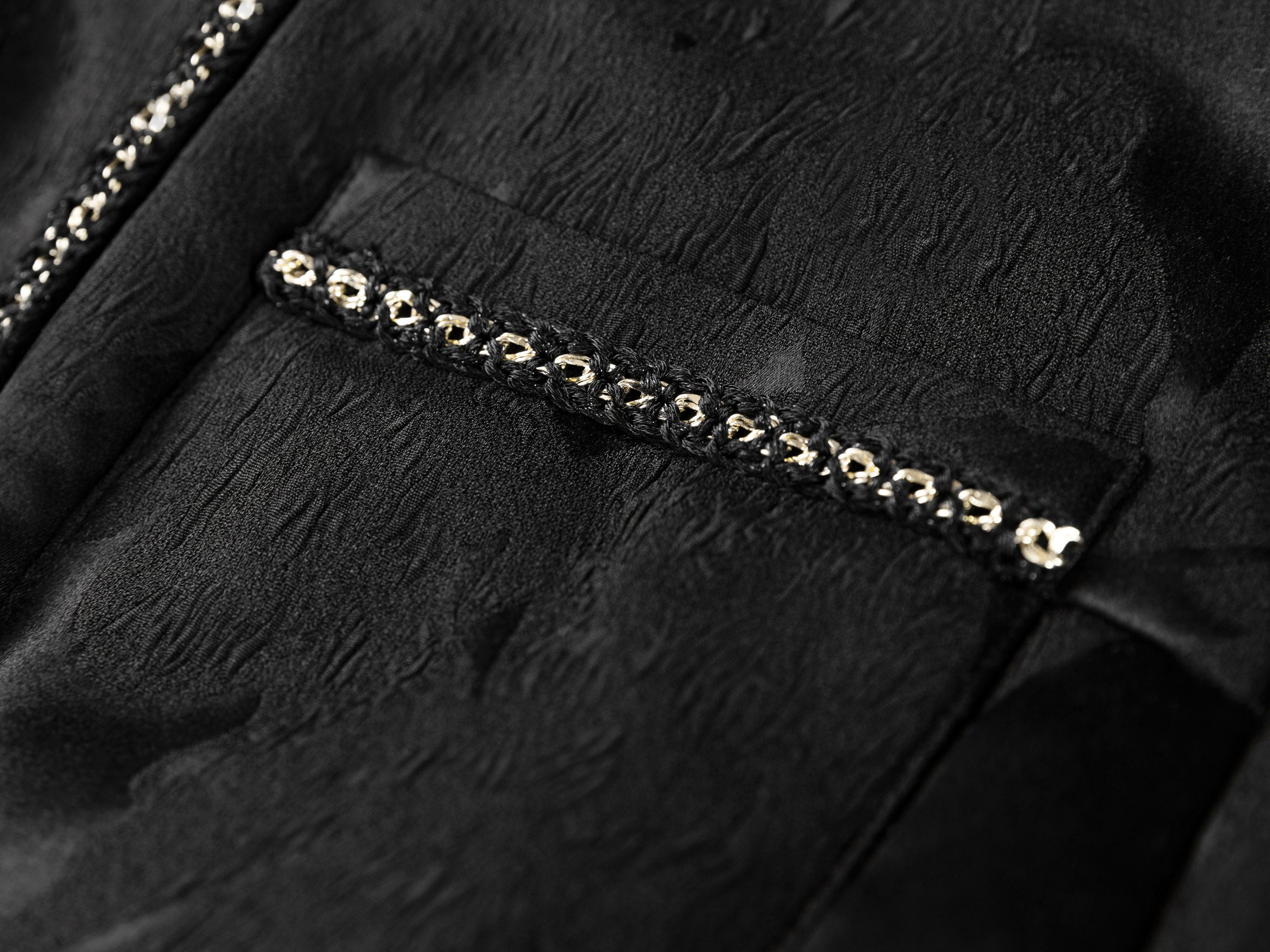 EP YAYING Black Textured Jacket