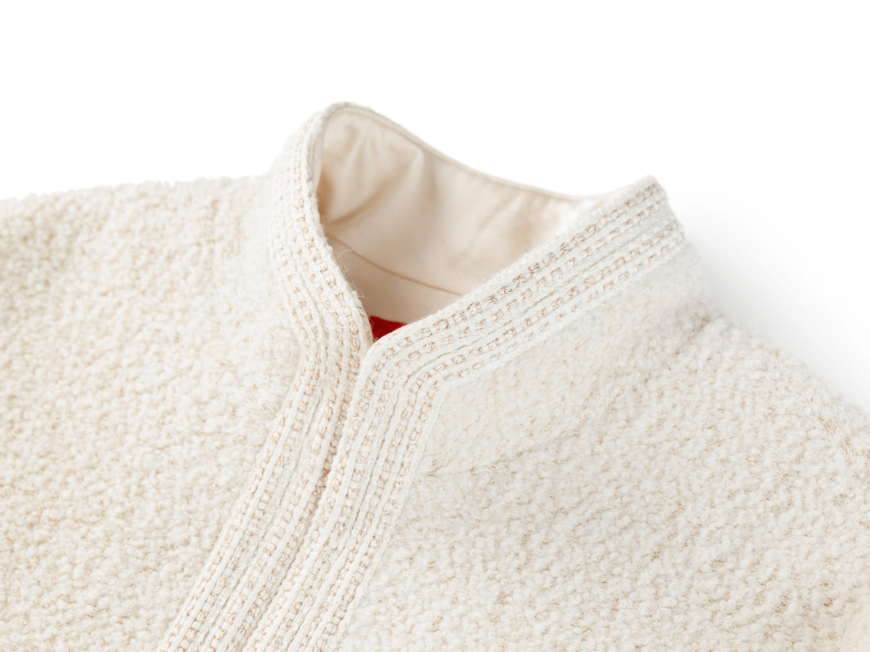 YAYING Beige Textured Jacket