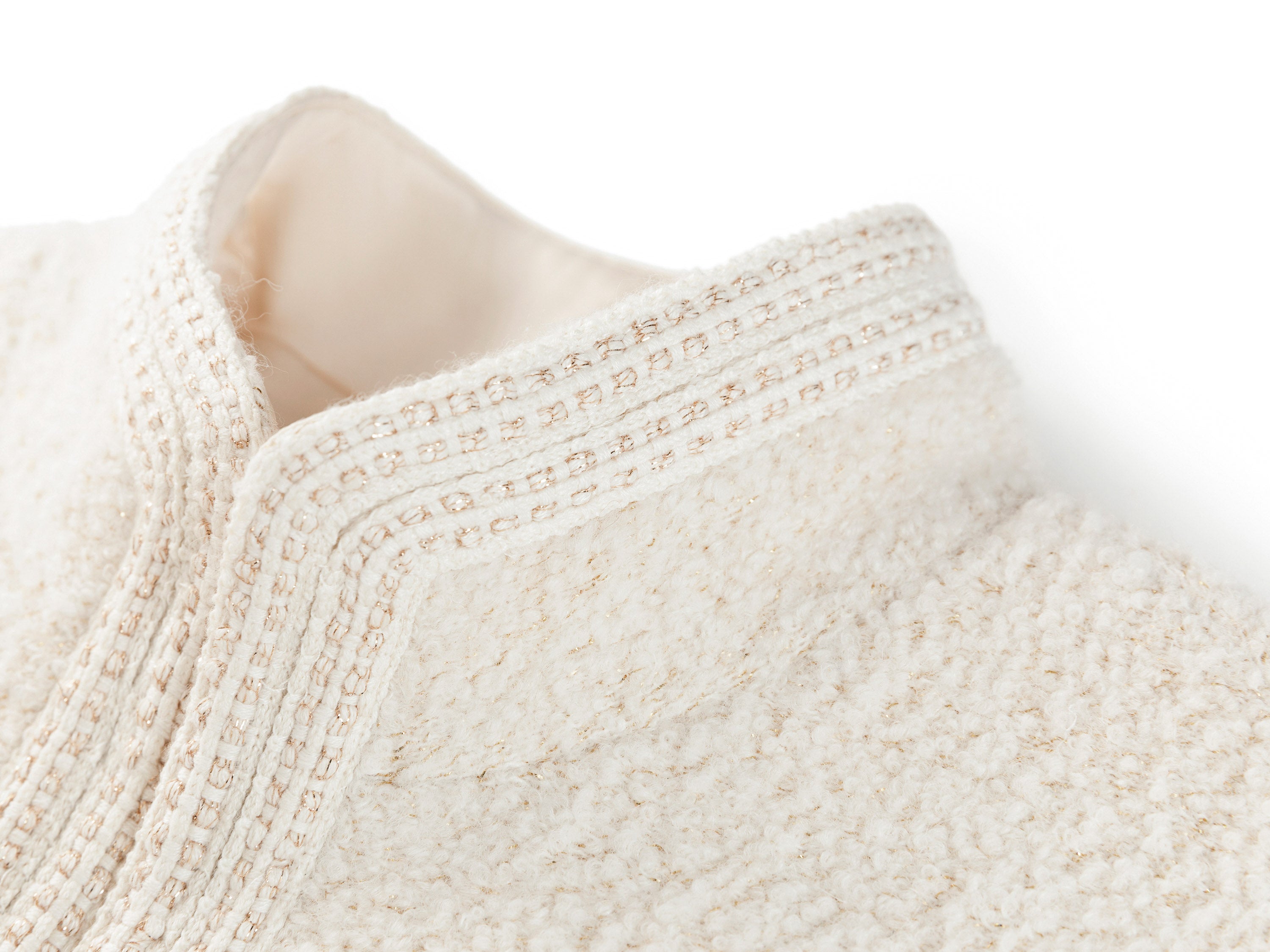YAYING Beige Textured Jacket
