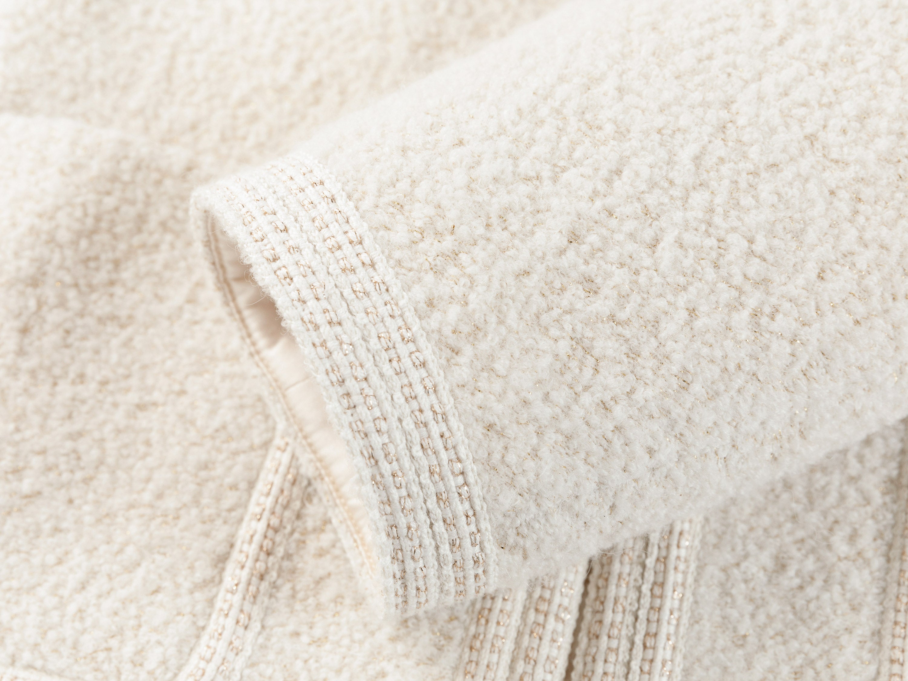 YAYING Beige Textured Jacket