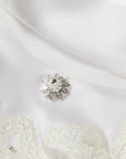 EP YAYING Embellished Silk Blouse