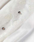 EP YAYING Embellished Silk Blouse