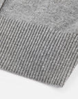 EP YAYING Wool Cashmere V-Neck Sequin Knit Cardigan Sweater