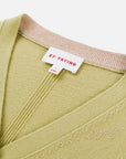 EP YAYING Wool Cashmere V-Neck Sequin Knit Cardigan Sweater