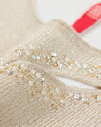 YAYING Beige Embellished Knit Top