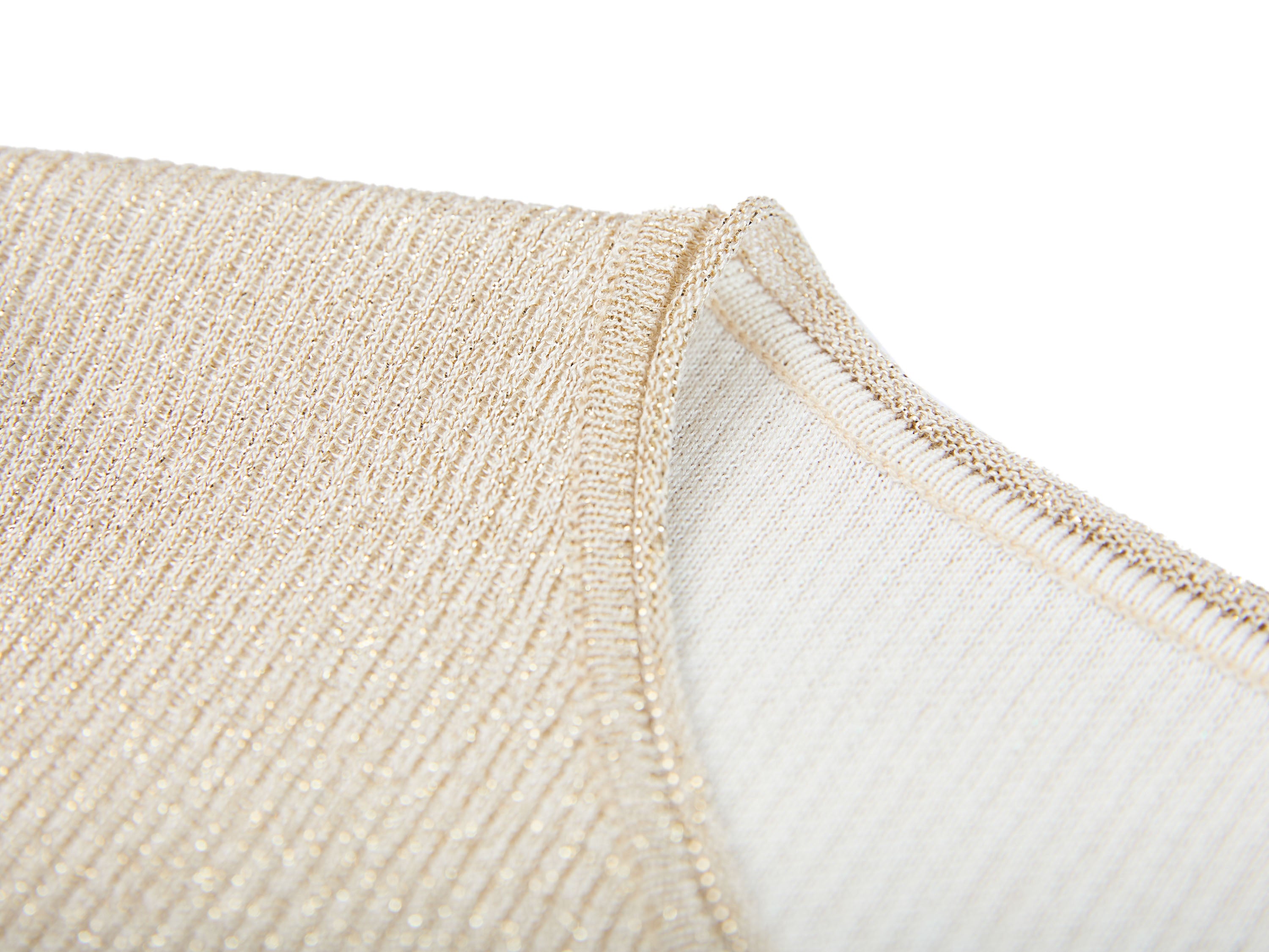YAYING Beige Embellished Knit Top