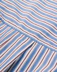 EP YAYING Cotton Blue-and-White Striped Shirt