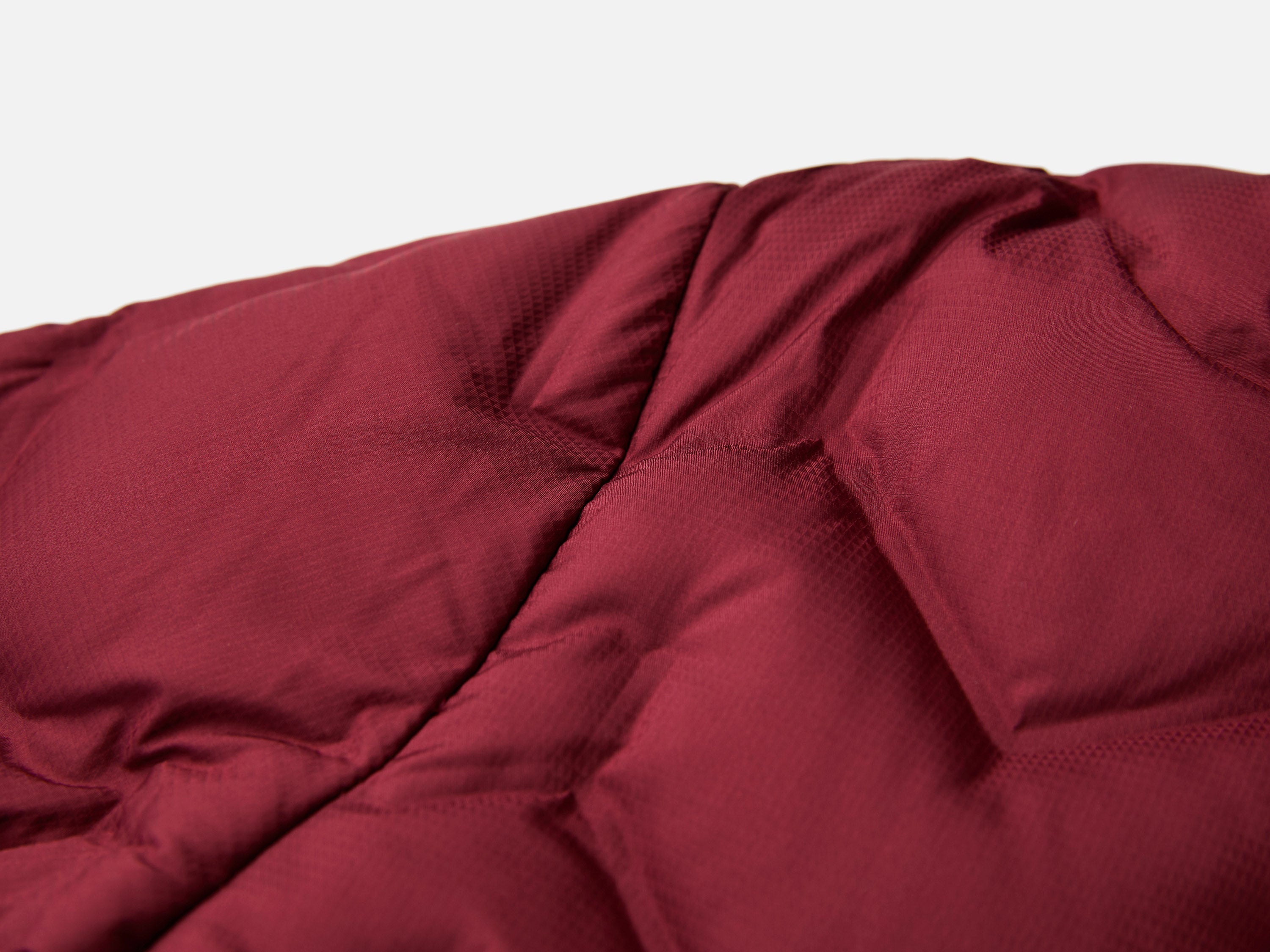 YAYING Burgundy Long Puffer Coat