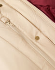 YAYING Burgundy Long Puffer Coat