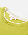 EP YAYING Wool Cashmere Puppy Jacquard Faux Two-Piece Sweater