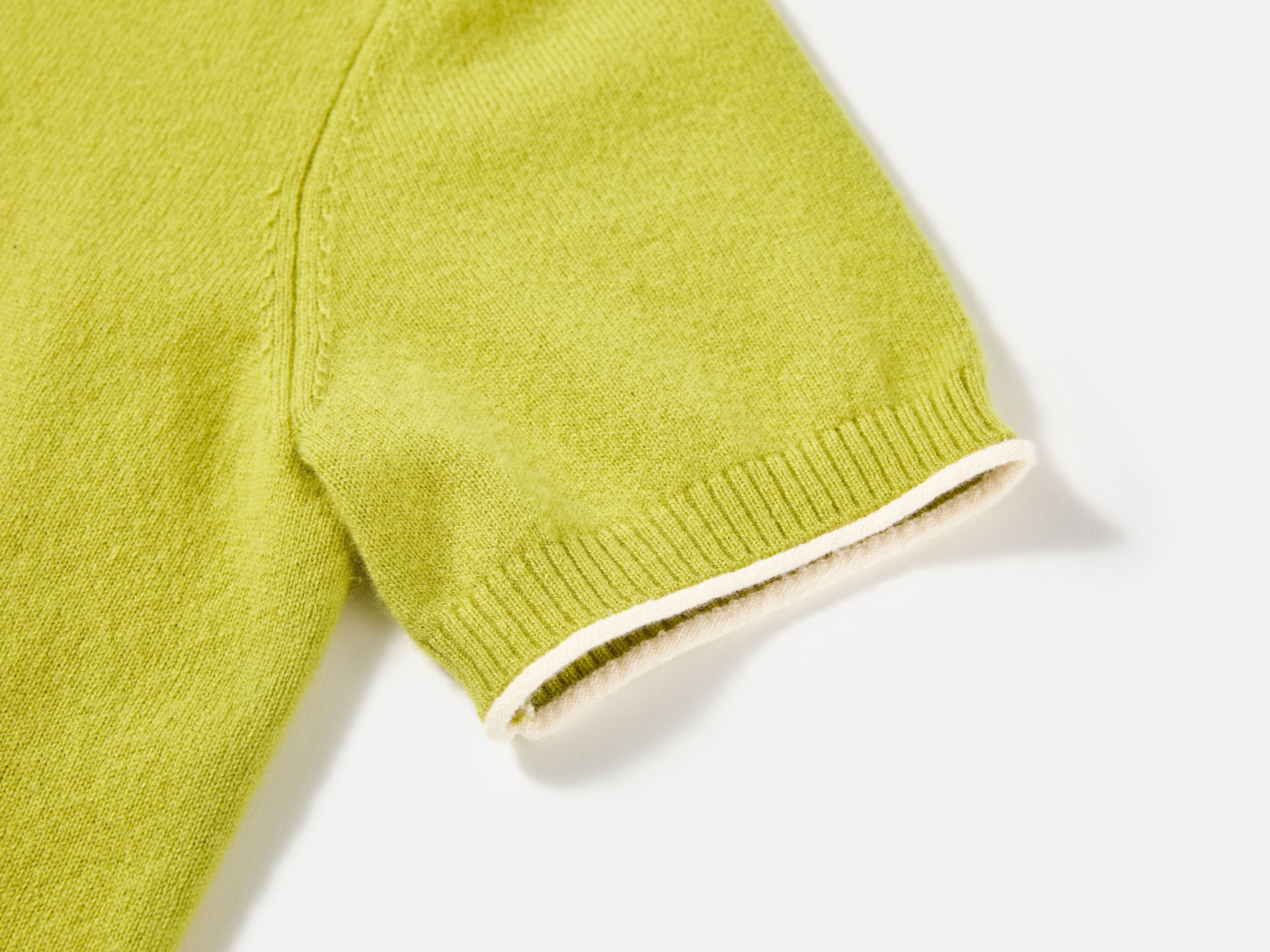 EP YAYING Wool Cashmere Puppy Jacquard Faux Two-Piece Sweater
