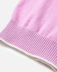 EP YAYING Wool Cashmere Puppy Jacquard Faux Two-Piece Knit Top