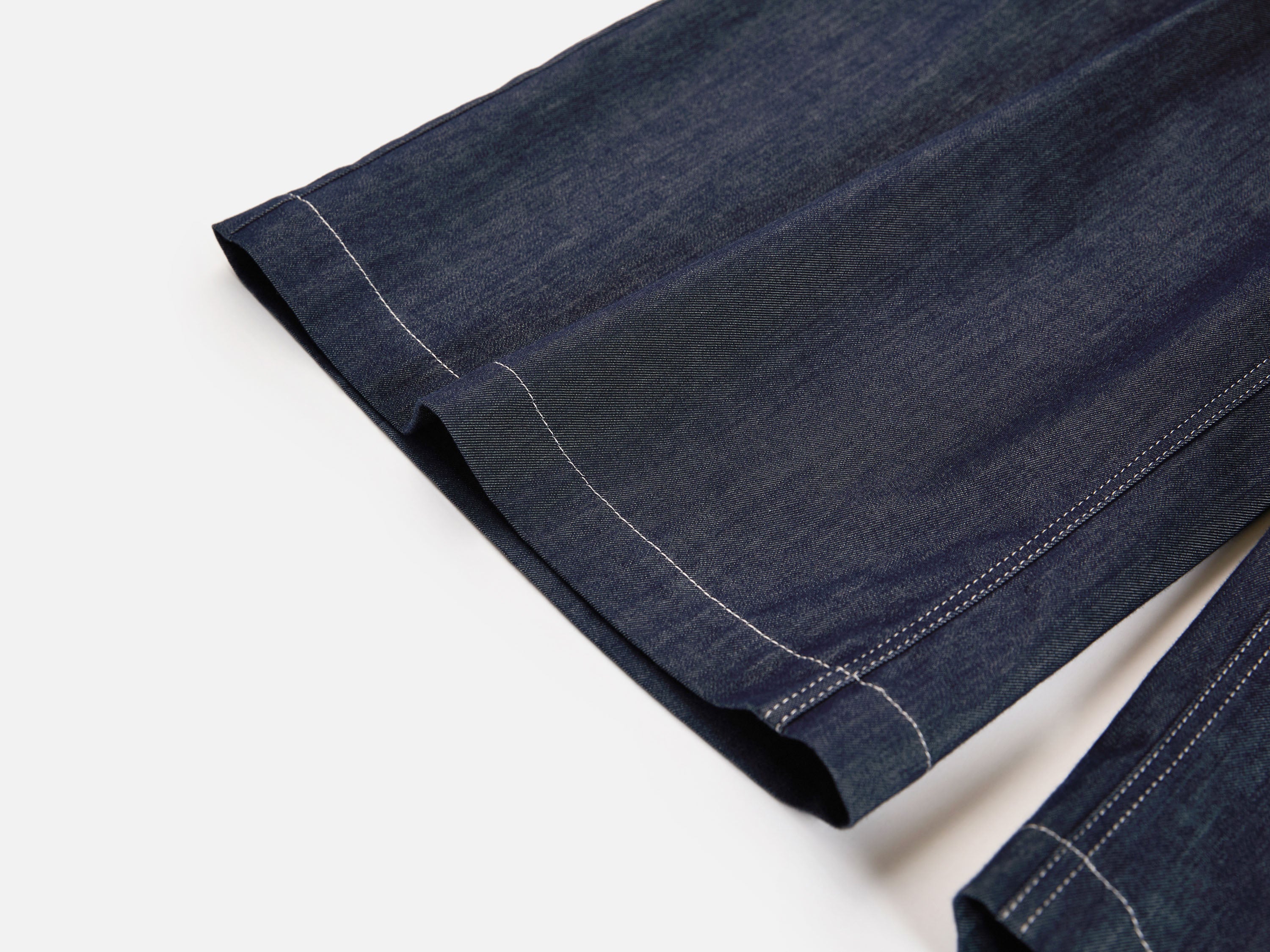 EP YAYING Relaxed High-Waisted Denim Straight-Leg Pants