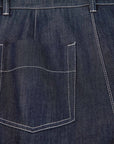 EP YAYING Relaxed High-Waisted Denim Straight-Leg Pants