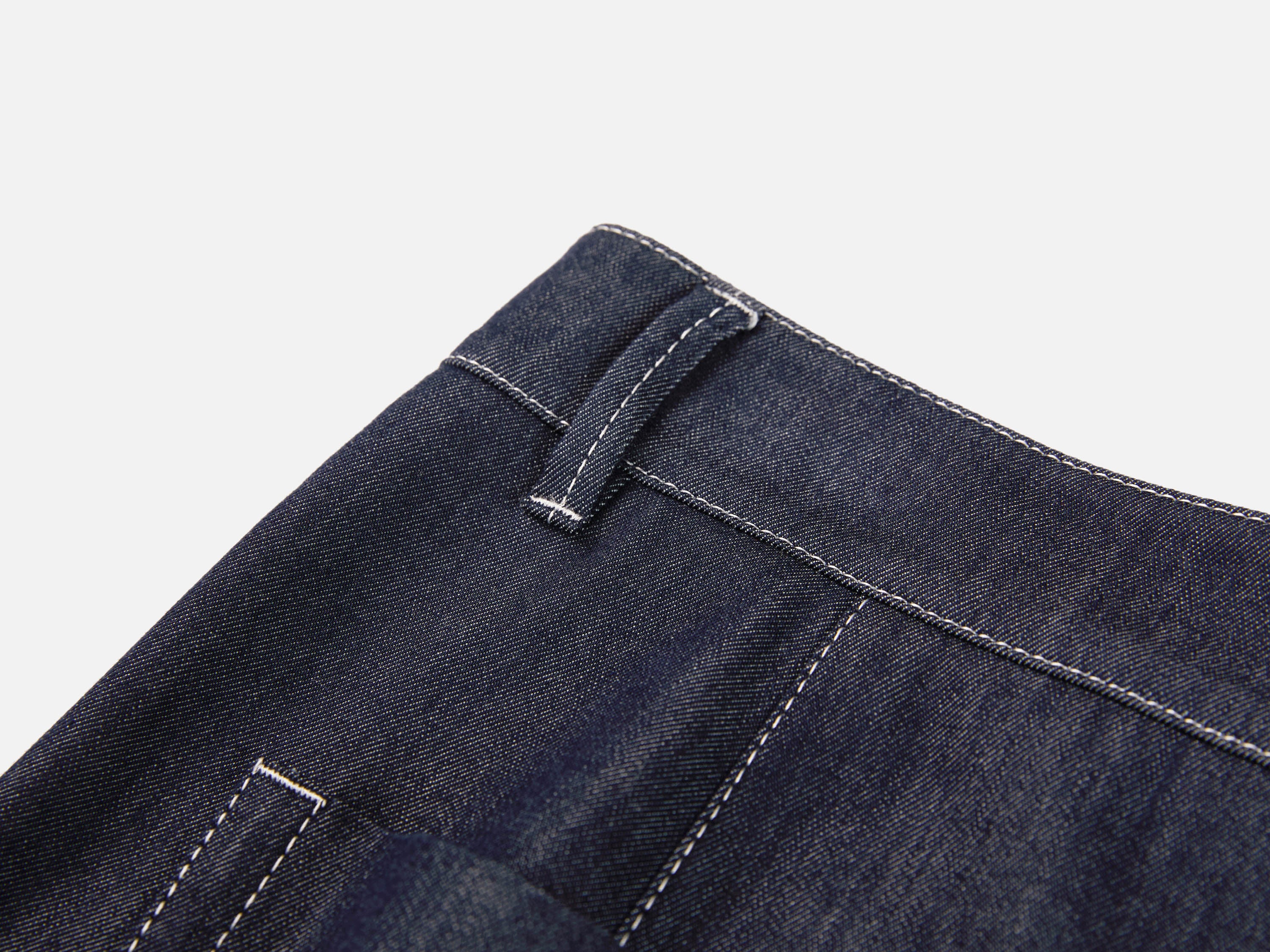 EP YAYING Relaxed High-Waisted Denim Straight-Leg Pants