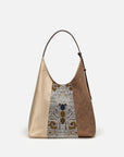 EP YAYING Ethnic Patchwork Hobo Bag