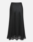 EP YAYING A-Line Fishtail Draped Midi Skirt EGLAA3201A