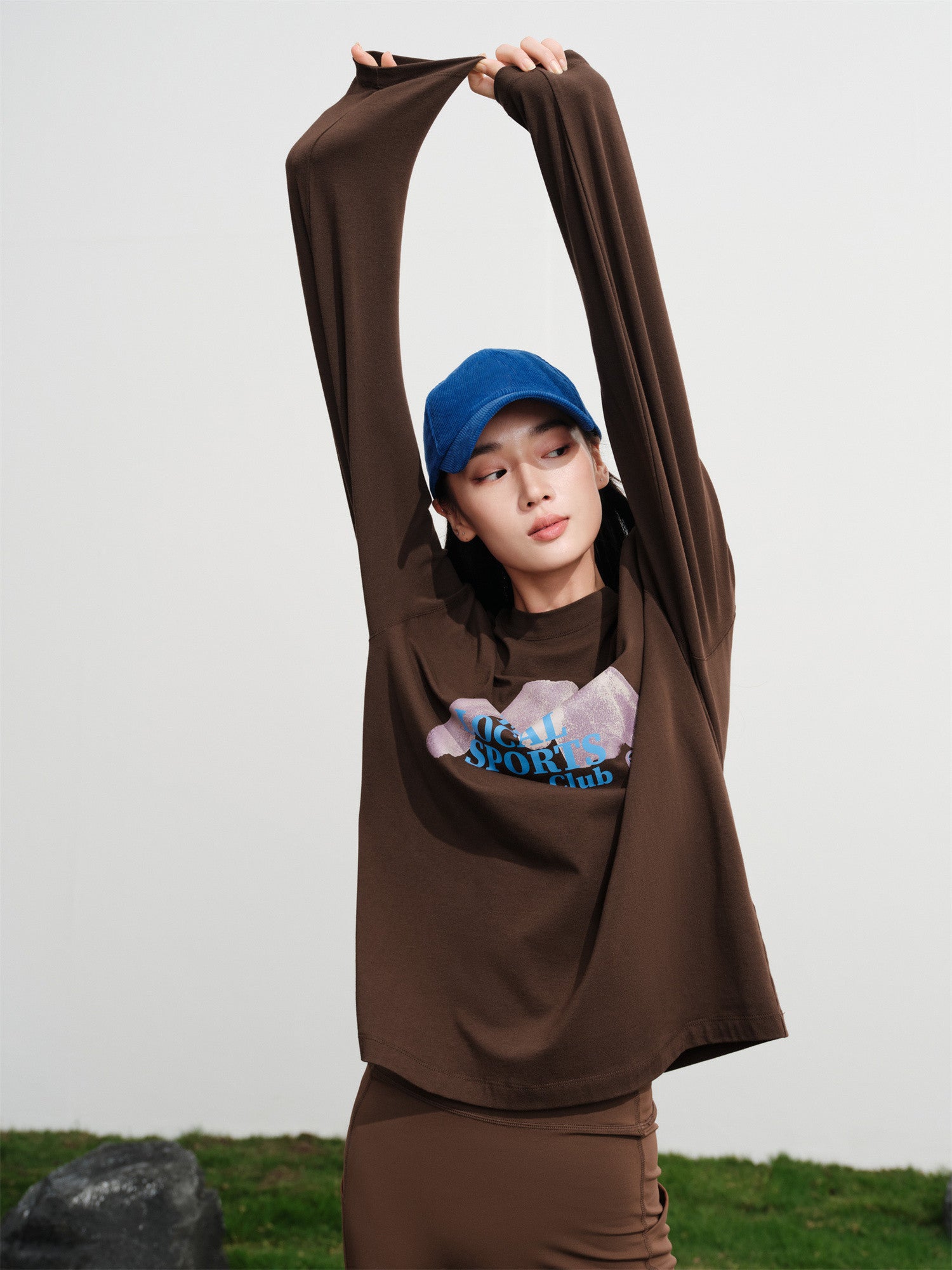 EP YAYING Long-Staple Cotton Sweatshirt EGKAC5309AK