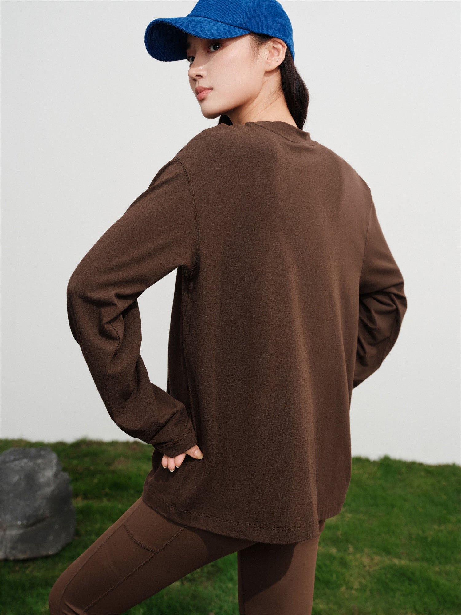 EP YAYING Long-Staple Cotton Sweatshirt EGKAC5309AK