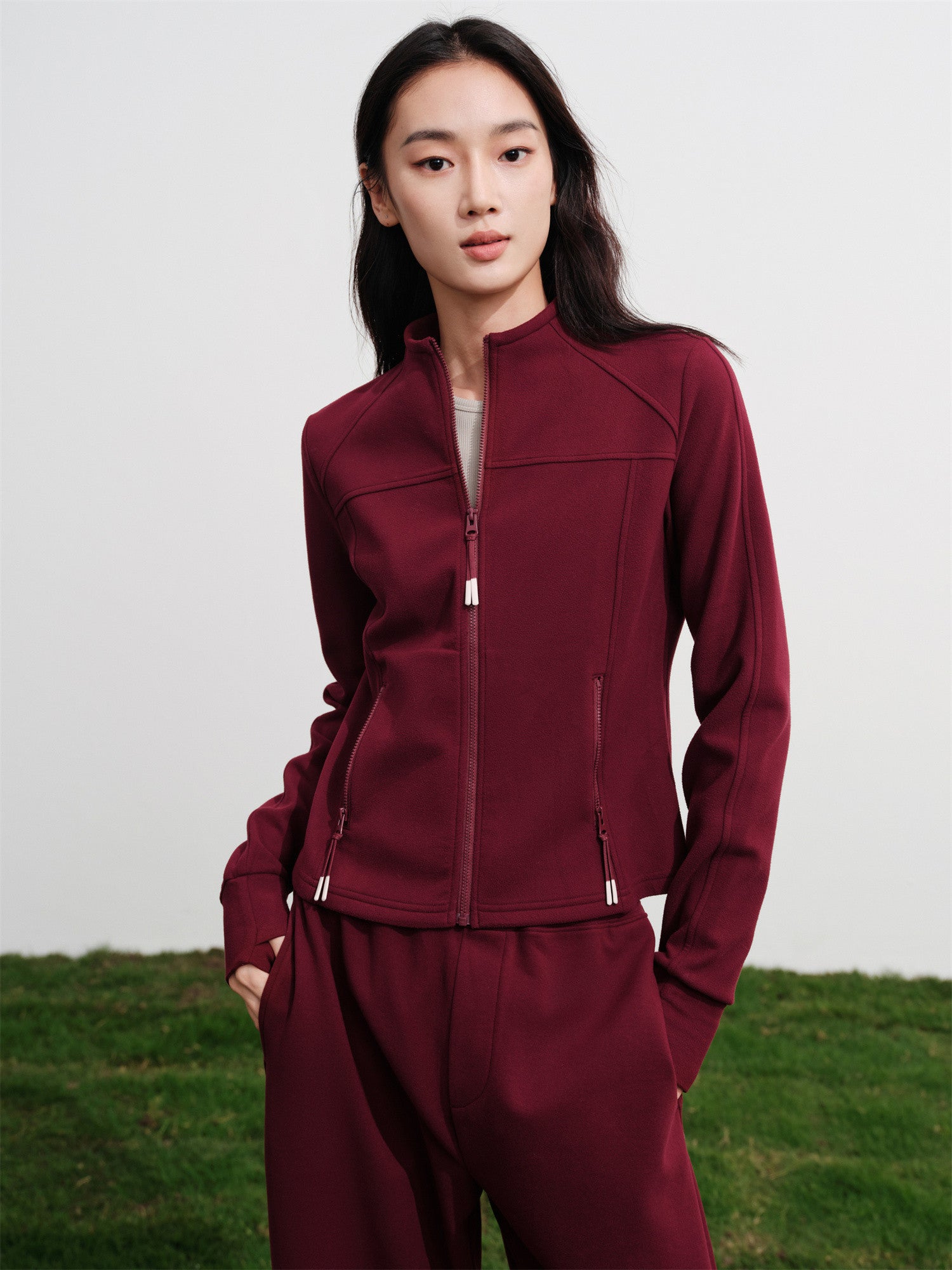 EP YAYING Contrast Double-Faced Wool Coat EGKIA1309AL