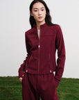 EP YAYING Contrast Double-Faced Wool Coat EGKIA1309AL