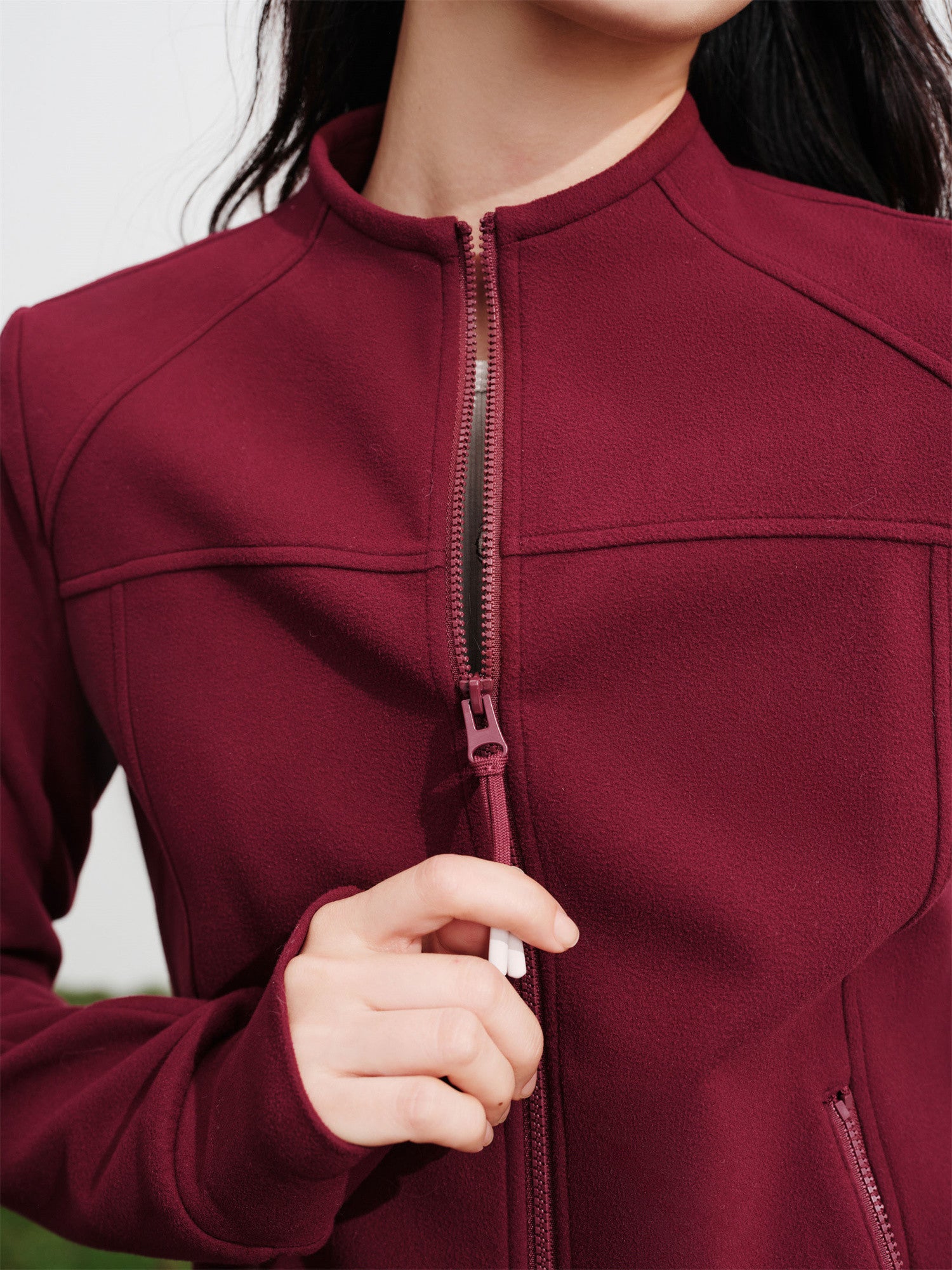 EP YAYING Contrast Double-Faced Wool Coat EGKIA1309AL