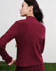 EP YAYING Contrast Double-Faced Wool Coat EGKIA1309AL