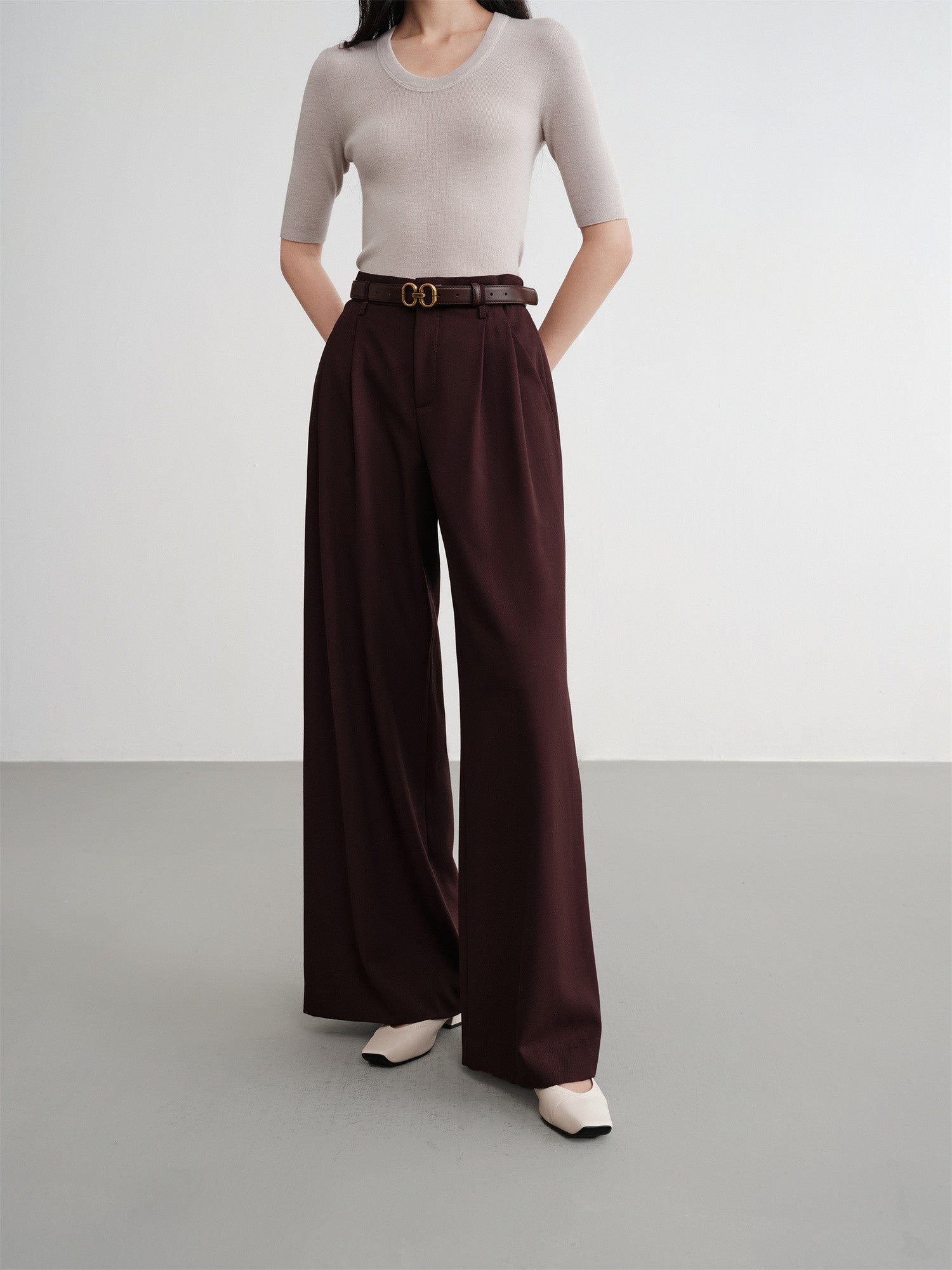 EP YAYING Straight-cut Commuter Suit Pants EGKAW6401AP