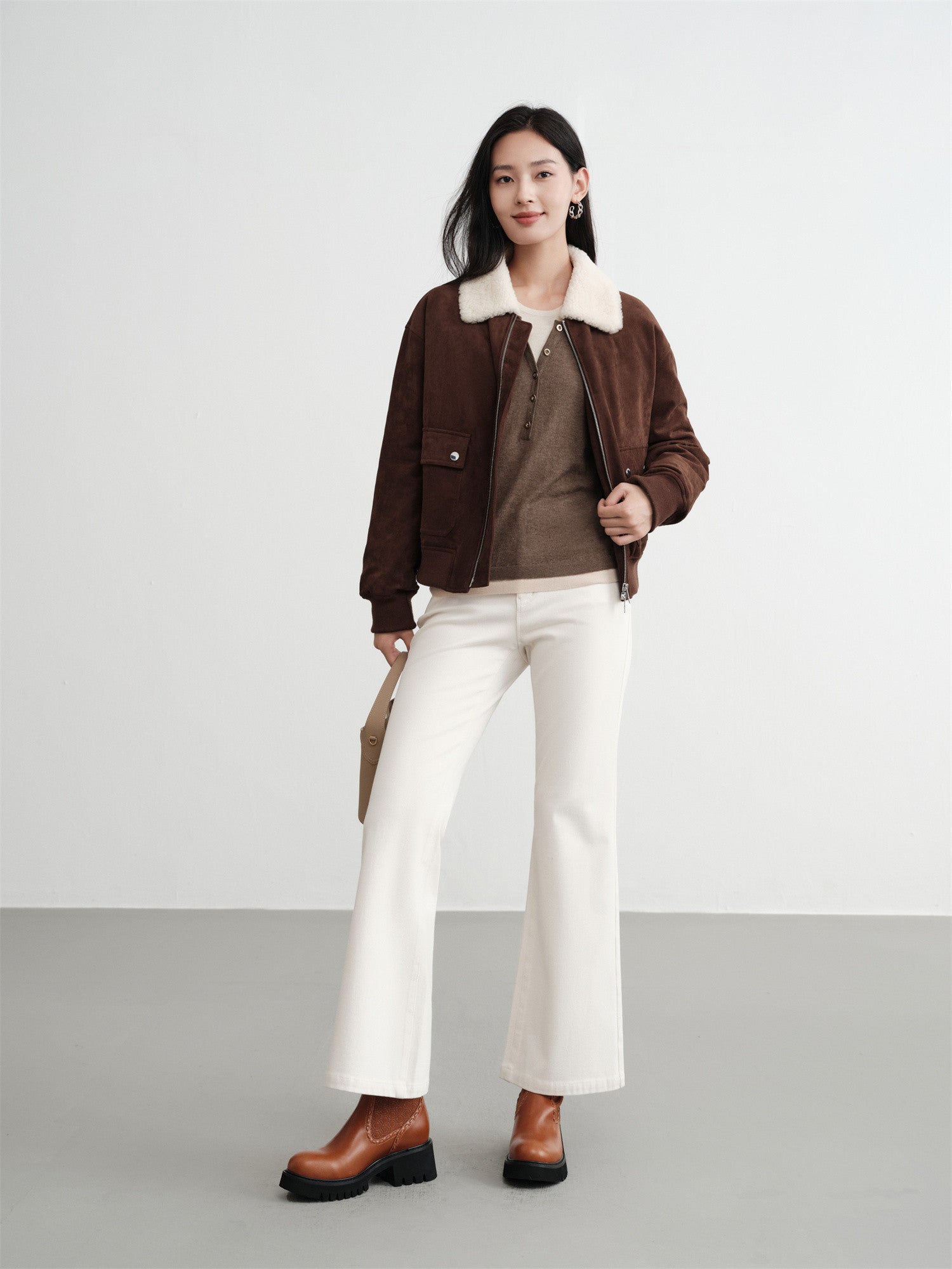 EP YAYING Heart-Shaped Neck Pullover EGKIR9916AT