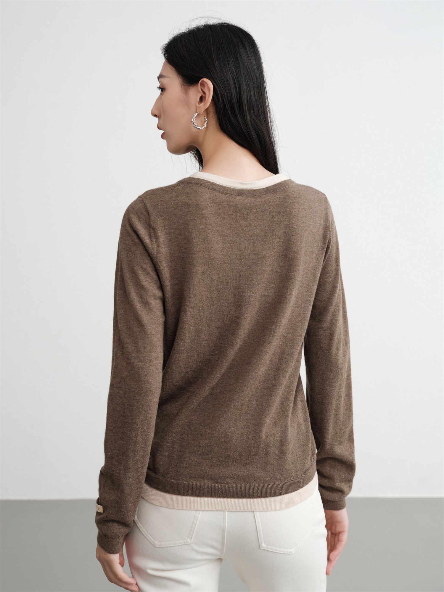 EP YAYING Heart-Shaped Neck Pullover EGKIR9916AT