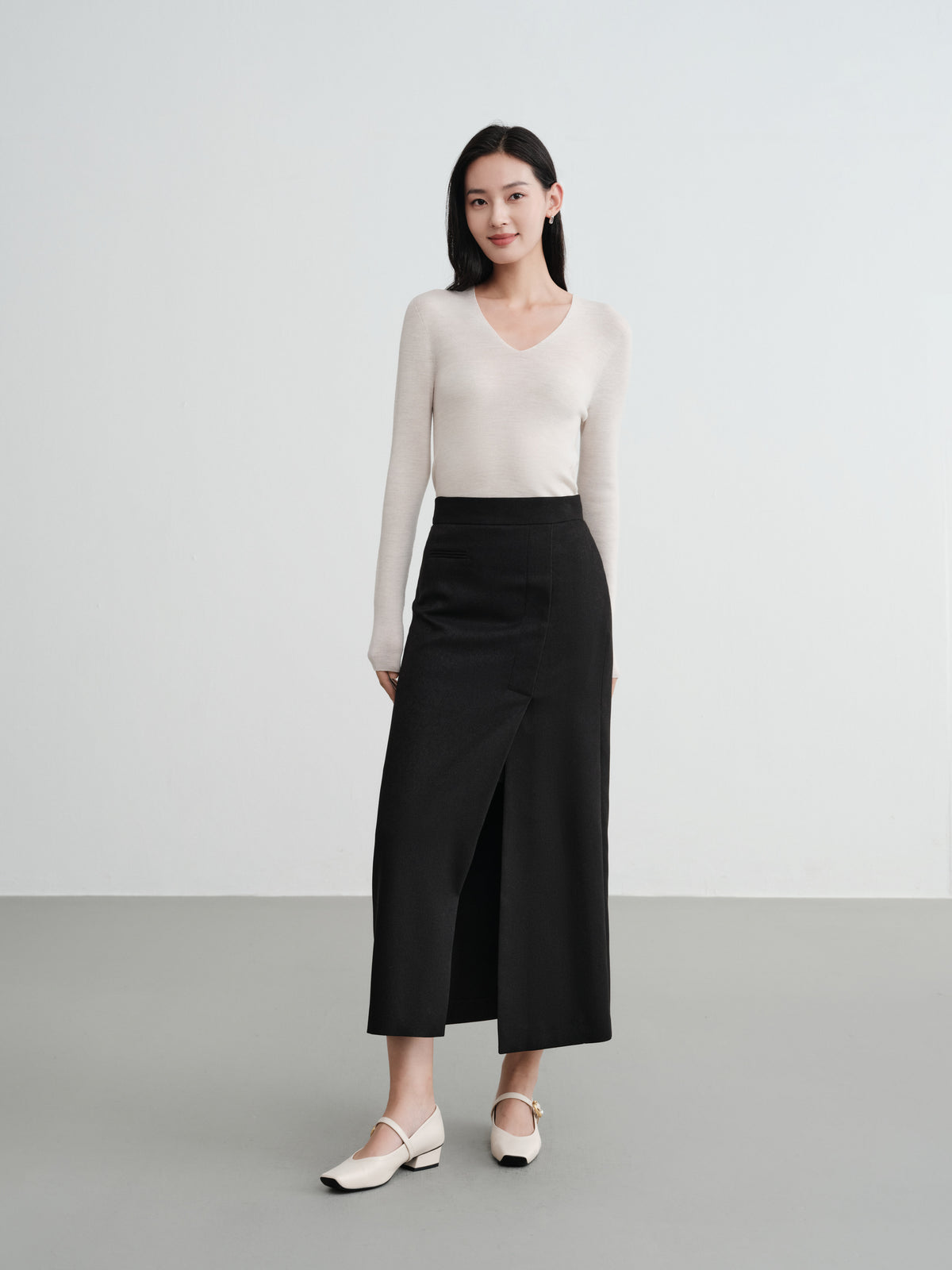 EP YAYING Machine Washable Wool Seamless Base Layer Top